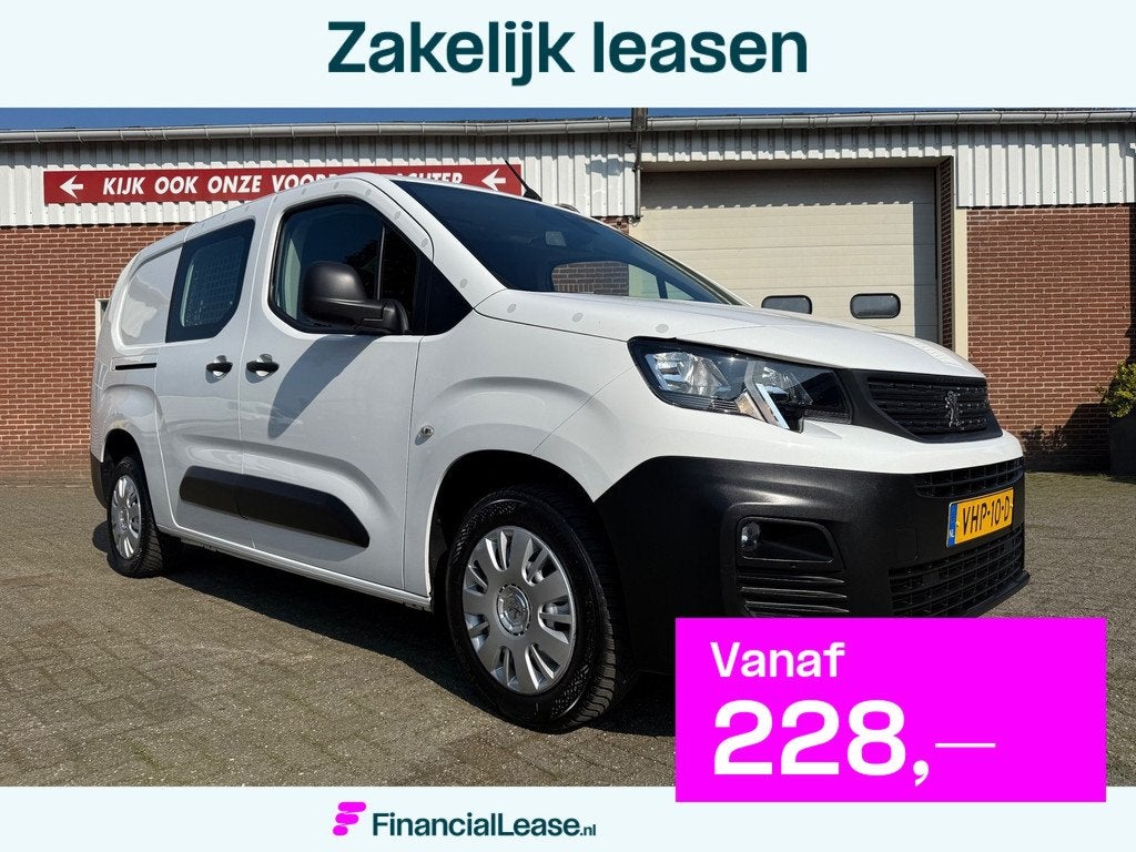 Peugeot Partner 1.5 BlueHDI Premium Long L2 navi cruise auto, Gebruikt, Euro 6, 4 cilinders, Origineel Nederlands