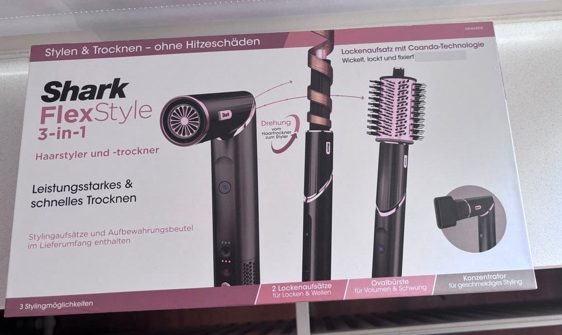 Shark FlexStyle 3 - Zo goed als nieuw!, Ophalen of Verzenden, Zo goed als nieuw, Haarverzorging