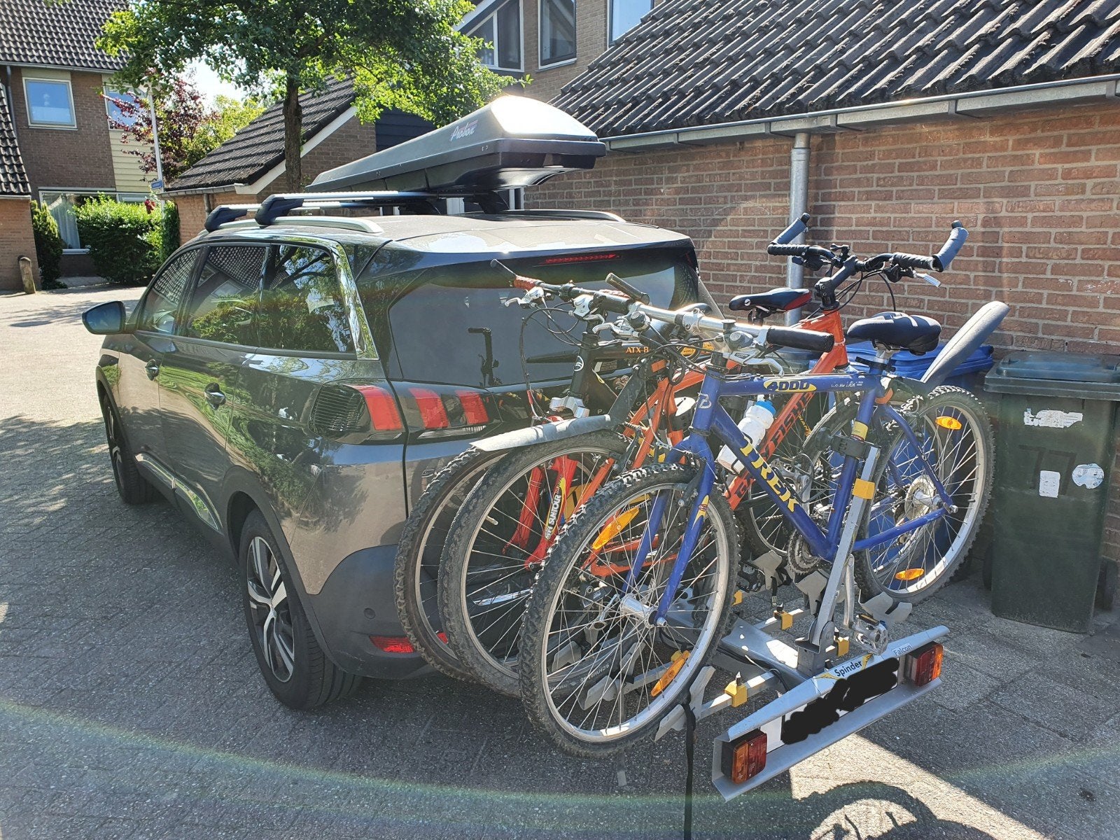 Fietsendrager voor 3 fietsen, Ophalen, 3 fietsen of meer, Trekhaakdrager