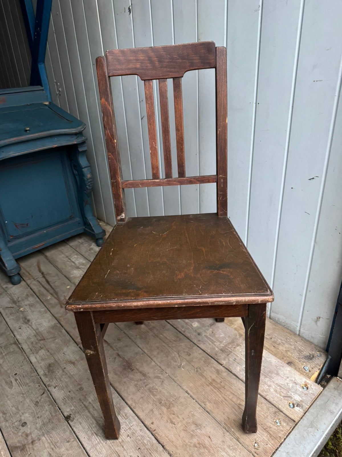 Eetkamerstoel,1920-40,Art Deco,vintage, Gebruikt, Ophalen of Verzenden, 1910-30,Art Deco, Hout