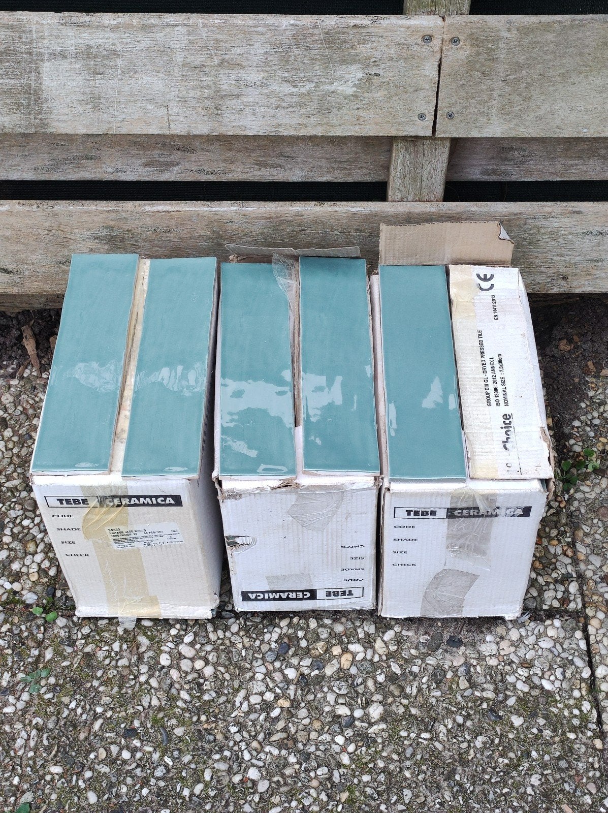 Tebe Vintage Jade Brillo tegels 3.9 m², Doe-het-zelf en Verbouw, Ophalen, Nieuw, Minder dan 20 cm, 20 tot 40 cm