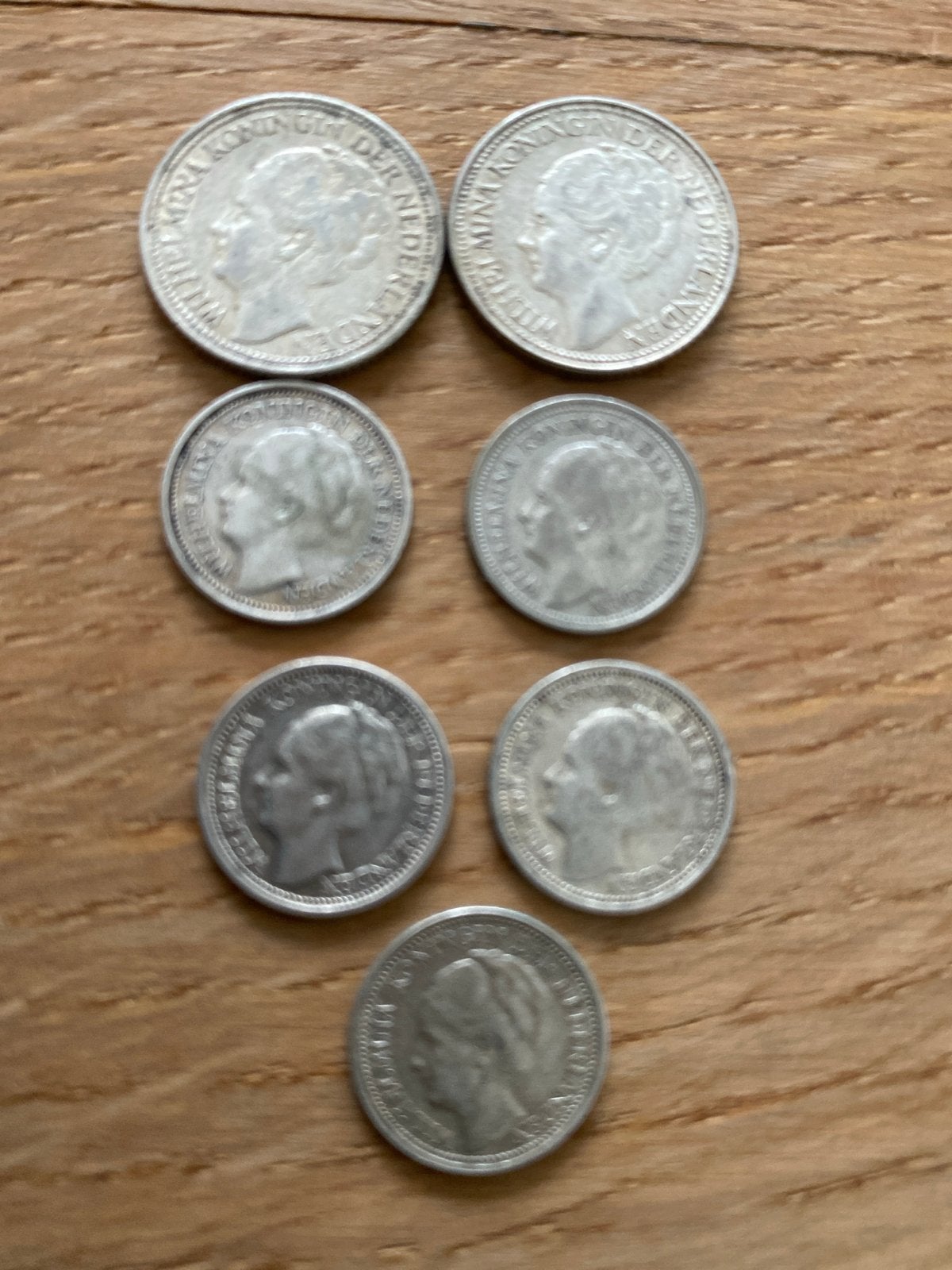 Nederlandse zilveren munten Koningin Wilhelmina, Setje, Zilver, Koningin Wilhelmina, Overige waardes