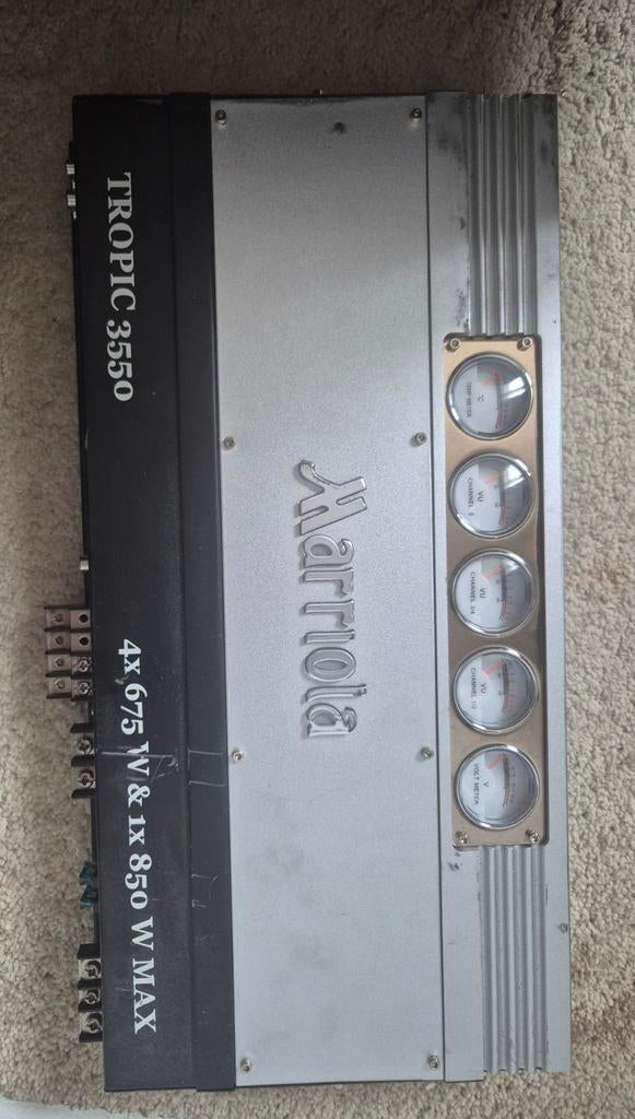 Marriola Tropic 3550 Auto Versterker 4x675W & 1x850W MAX, Ophalen of Verzenden, Gebruikt, 120 watt of meer, Overige merken