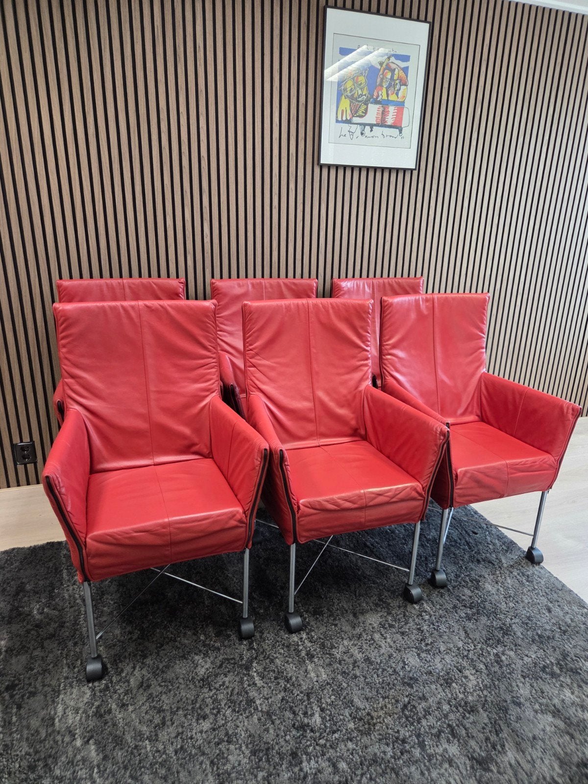 Montis Chaplin eetkamerstoelen 6 stuks, Huis en Inrichting, Ophalen, Design, Modern, Zo goed als nieuw, Vijf, Zes of meer stoelen