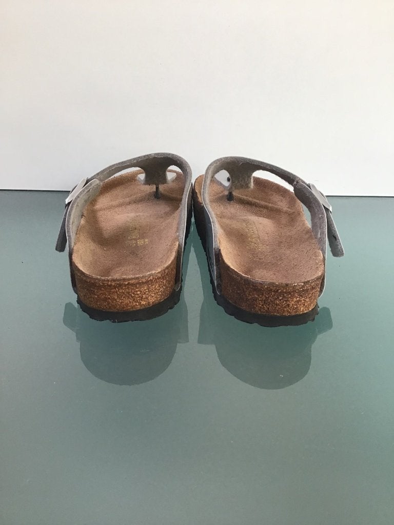 Birkenstock Gizeh 39 | zilver | slippers | Gratis verzenden, Kleding | Dames, Schoenen, Slippers, Overige kleuren, Verzenden, Zo goed als nieuw