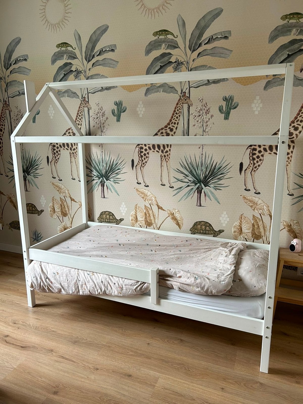 Wit huisbed 200x80cm met matras en lattenbodem, Kinderen en Baby's, Ophalen, Gebruikt, 70 tot 85 cm, Lattenbodem
