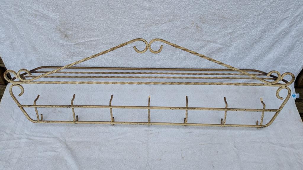 Smeedijzeren Kapstok, Breedte 110 cm, Hoogte 38 cm., Huis en Inrichting, Woonaccessoires | Kapstokken, Wandkapstok, Ophalen of Verzenden