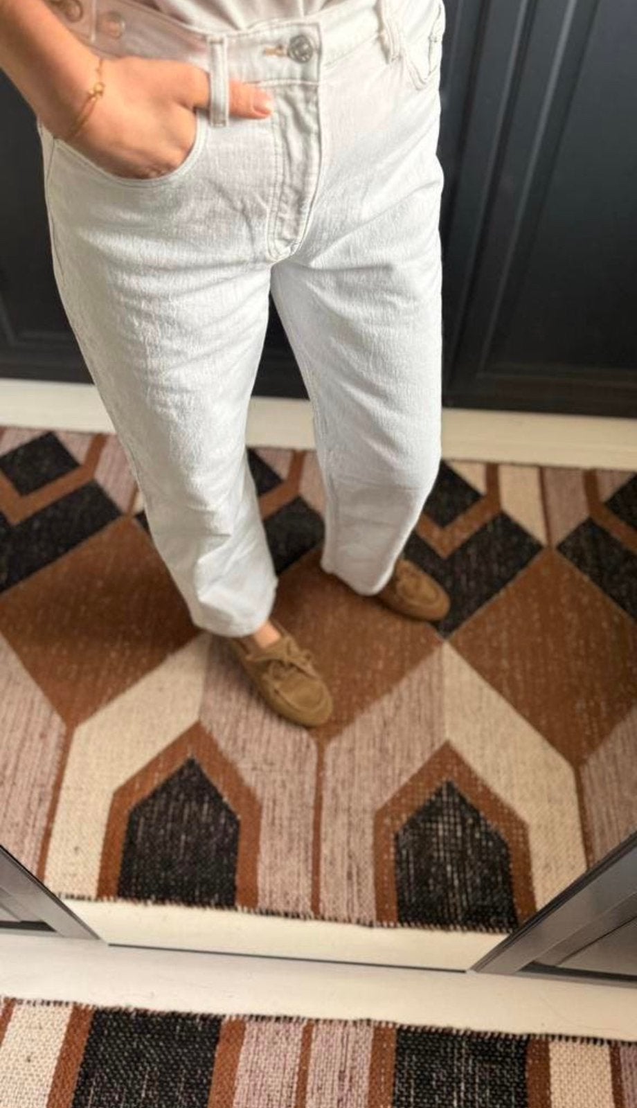 Tommy Hilfiger witte cropped broek Layla high slim straight, Maat 38/40 (M), Wit, Ophalen of Verzenden, Zo goed als nieuw