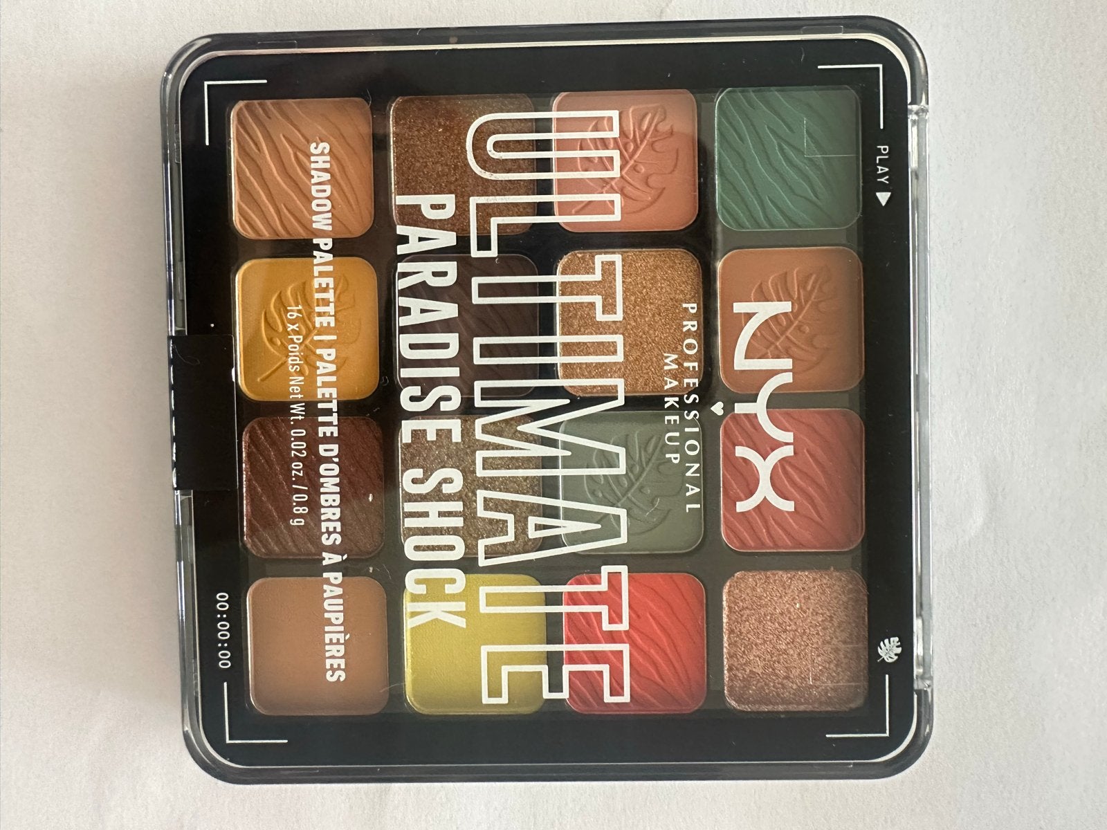 NYX Ultimate Shadow Palette Paradise Shock Oogschaduw, Ophalen, Zo goed als nieuw, Make-up, Overige kleuren