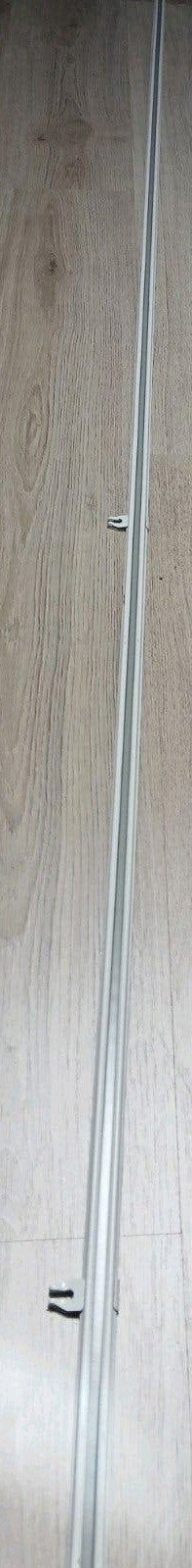 Metalen gordijnrails 250, Ophalen, Gebruikt, 200 cm of meer, Wit