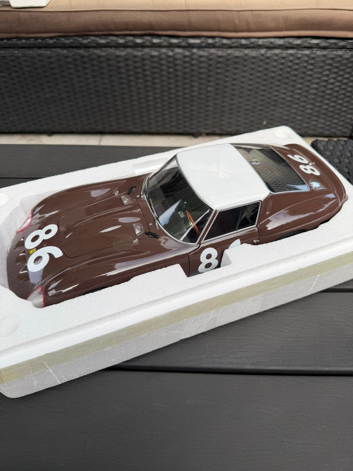 1:12 KK-scale Ferrari 250 GTO # 86, Hobby en Vrije tijd, Ophalen of Verzenden, Zo goed als nieuw, Auto