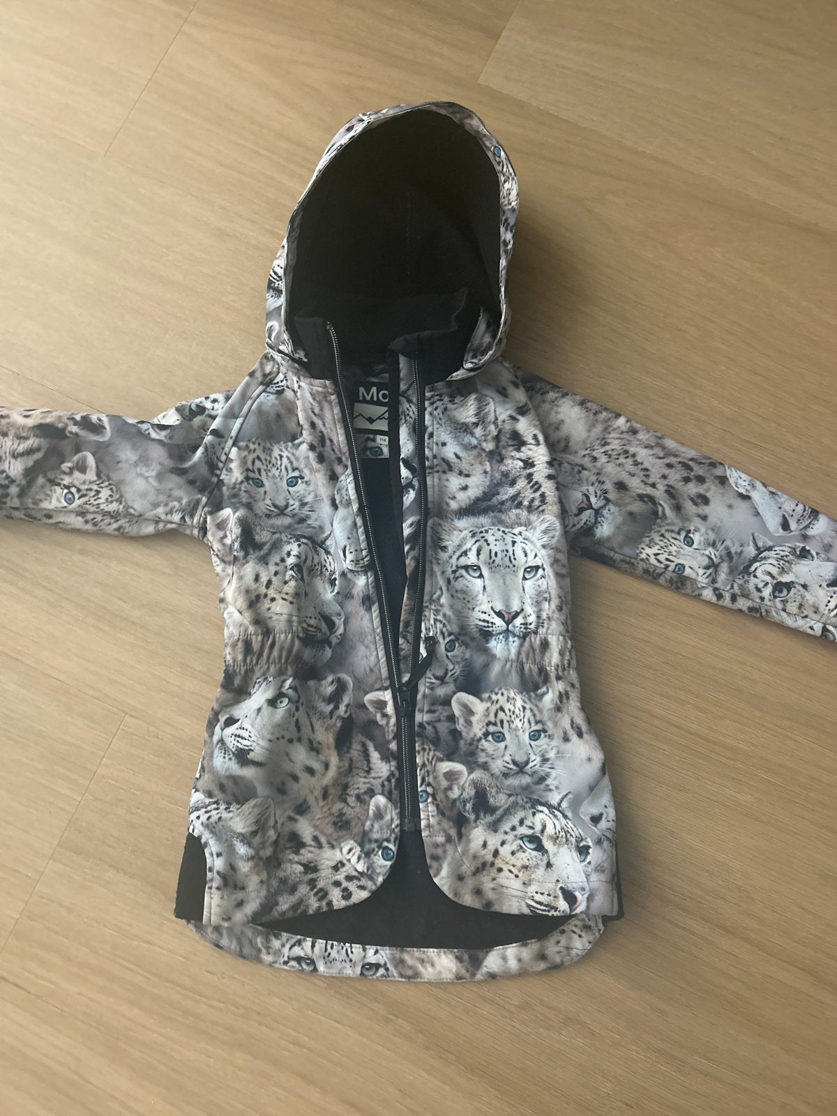 Molo jas met luipaardprint, maat 116, Ophalen of Verzenden, Gebruikt, Jongen of Meisje, Jas