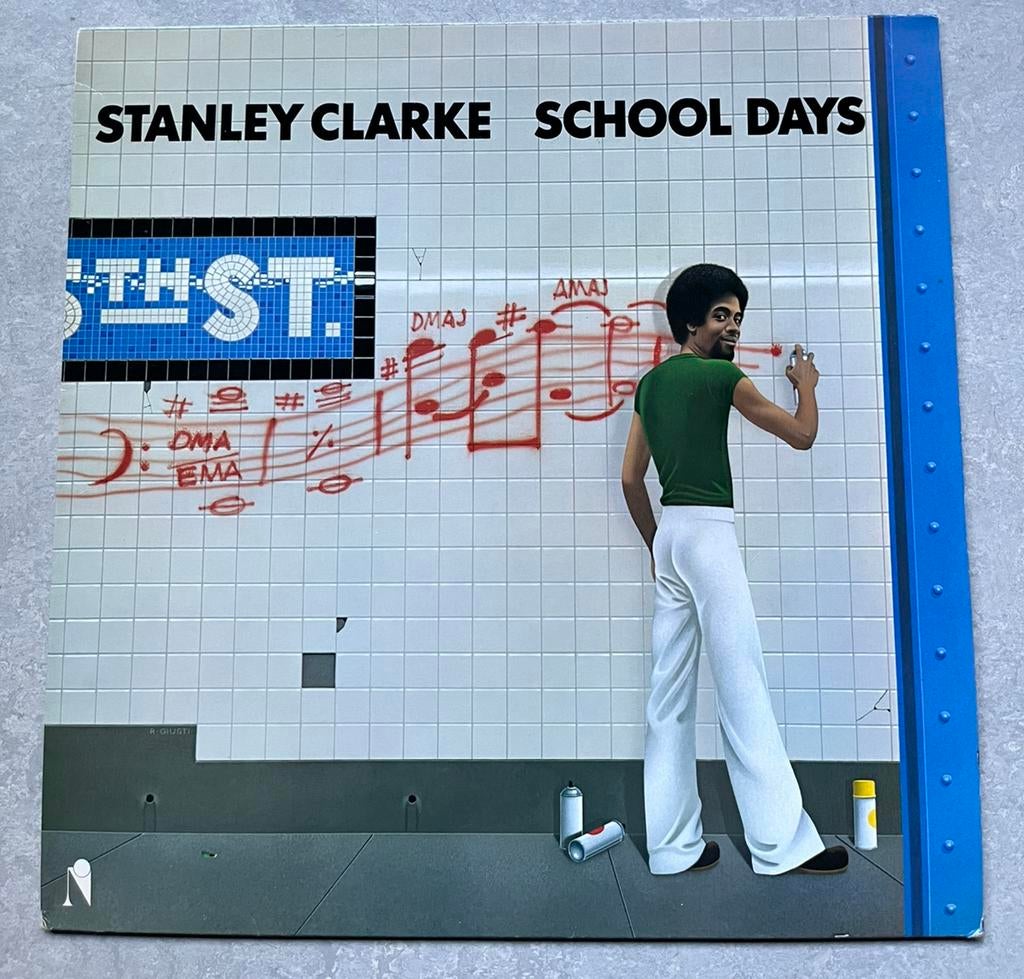 Stanley Clarke - Schooldays (Vinyl/LP jazzrock), Cd's en Dvd's, Vinyl | Jazz en Blues, 1960 tot 1980, Gebruikt, Ophalen of Verzenden