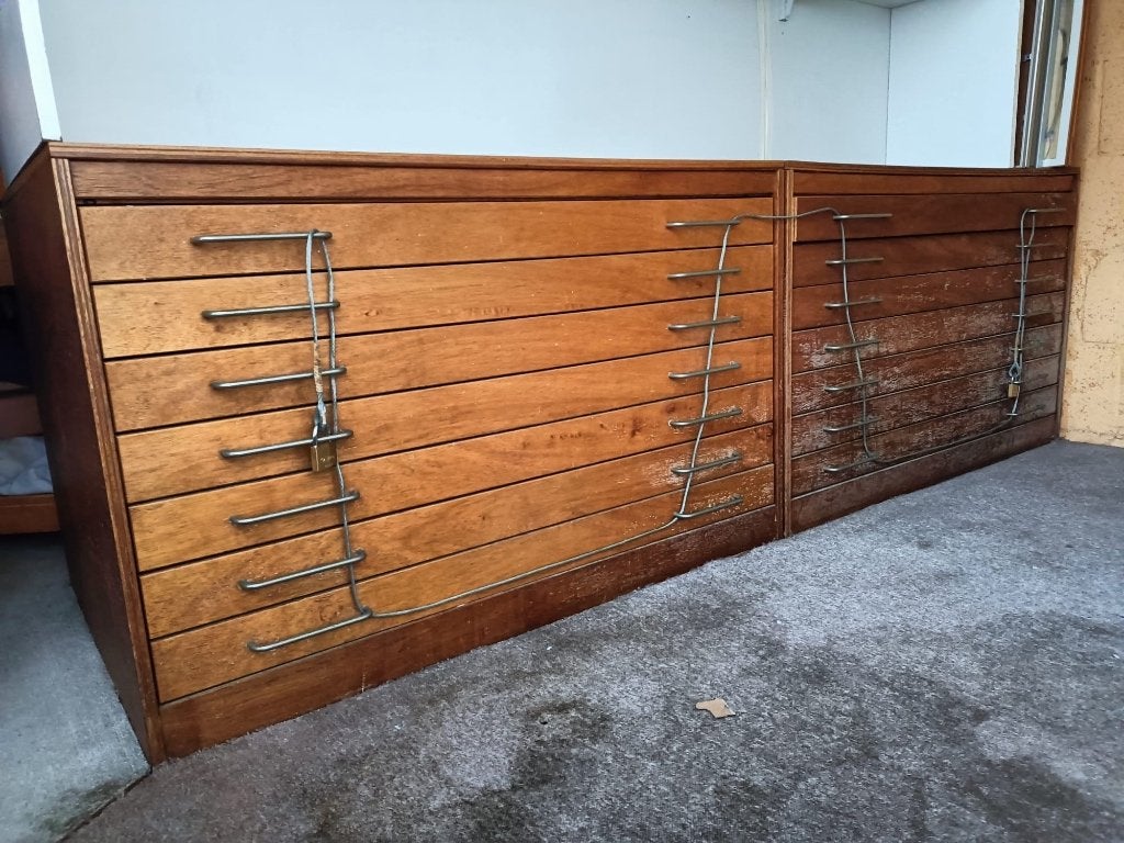 Archiefkasten hout, Ophalen, Gebruikt, 75 cm of meer, 50 tot 100 cm