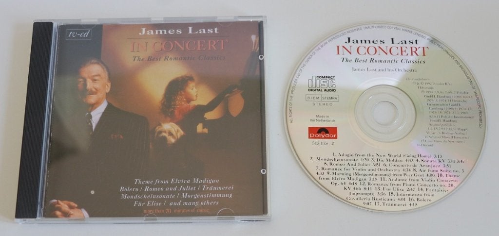 James Last in concert: The best romantic classics, tv-CD, Ophalen of Verzenden, Zo goed als nieuw, Inclusief doosje