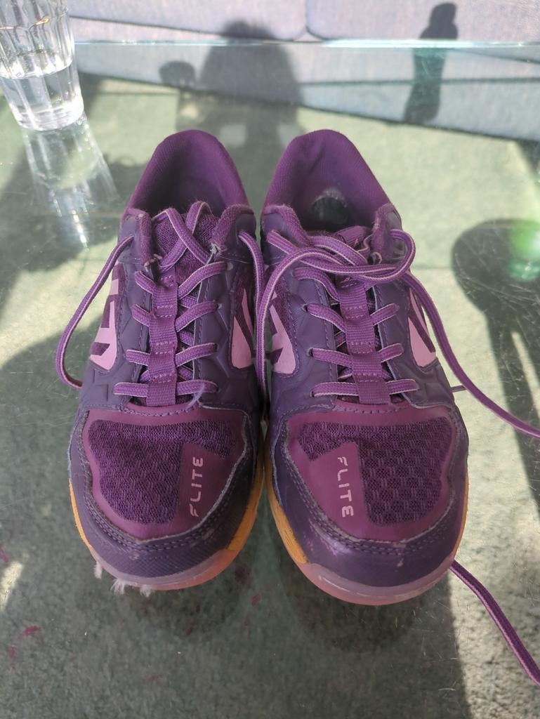 Brabo Hockeyschoenen Outdoor - Paars maat 34, Sport en Fitness, Hockey, Ophalen, Gebruikt, Schoenen
