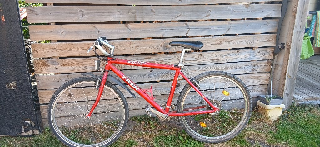 Koersfiets rood trek 6500, Gebruikt, Velgrem, Versnellingen, Trek