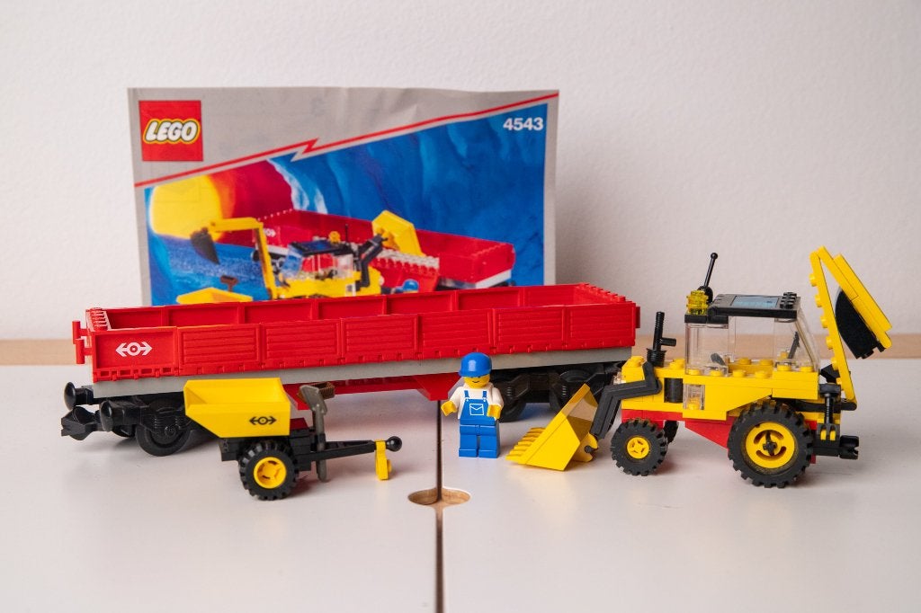Lego Railroad Traktor Flatbed 4543 - Compleet & Nette Staat