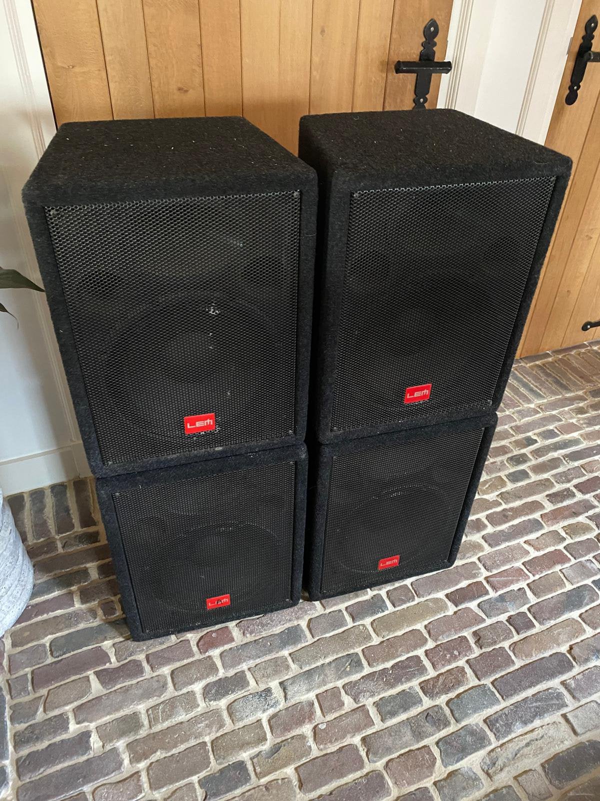 4x LEM H200 topspeaker, Stereo speakers, Gebruikt, Ophalen, 150 watt of meer