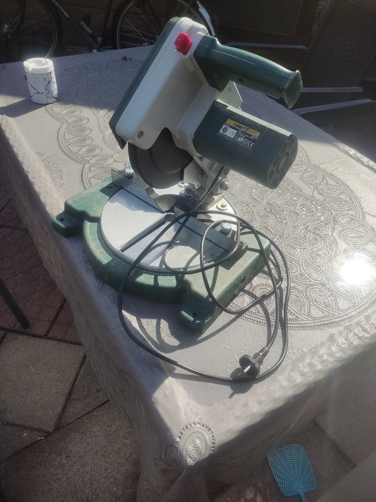Meister Craft MGS 800 Afkortzaag - Gebruikt, Doe-het-zelf en Verbouw, 600 tot 1200 watt, Ophalen of Verzenden, Afkortzaag, 30 tot 70 mm