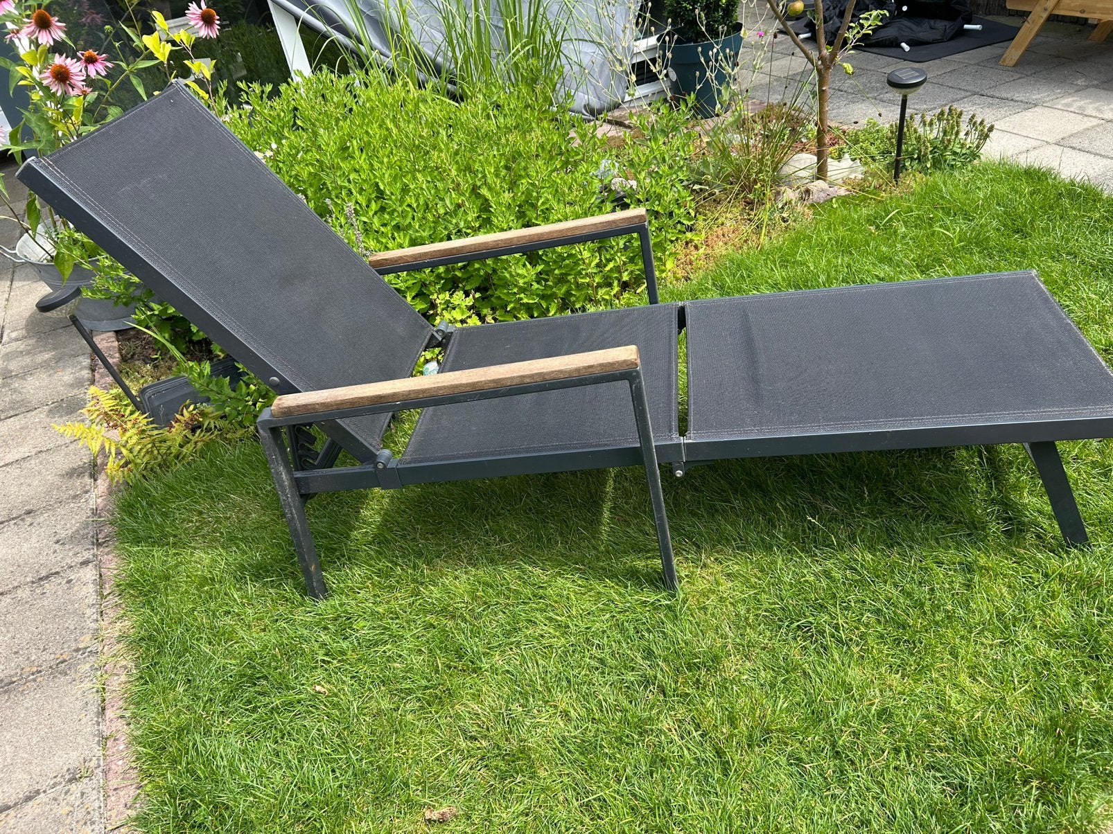 Goede stevige ligstoel, Tuin en Terras, Ophalen, Zo goed als nieuw