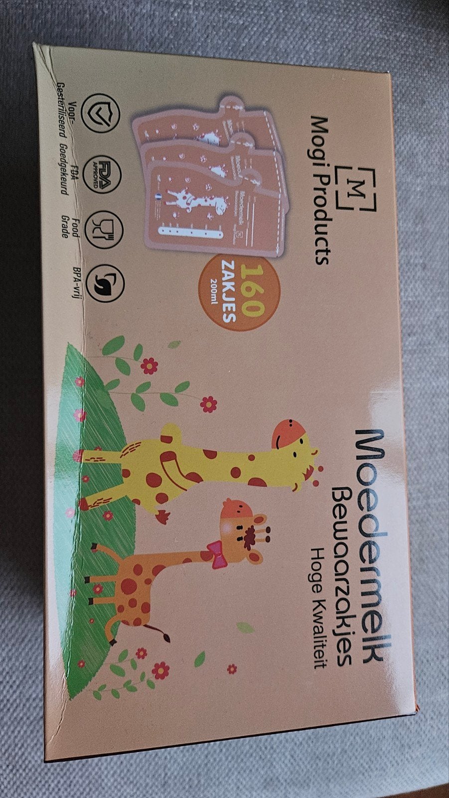 Mogi Products Moedermelk Bewaarzakjes - 120 stuks, BPA-vrij, Overige merken, Bewaarbakje, Nieuw, Ophalen of Verzenden