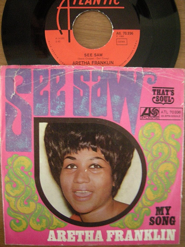 Aretha Franklin (See Saw), Gebruikt, 7 inch, Ophalen of Verzenden, R&B en Soul