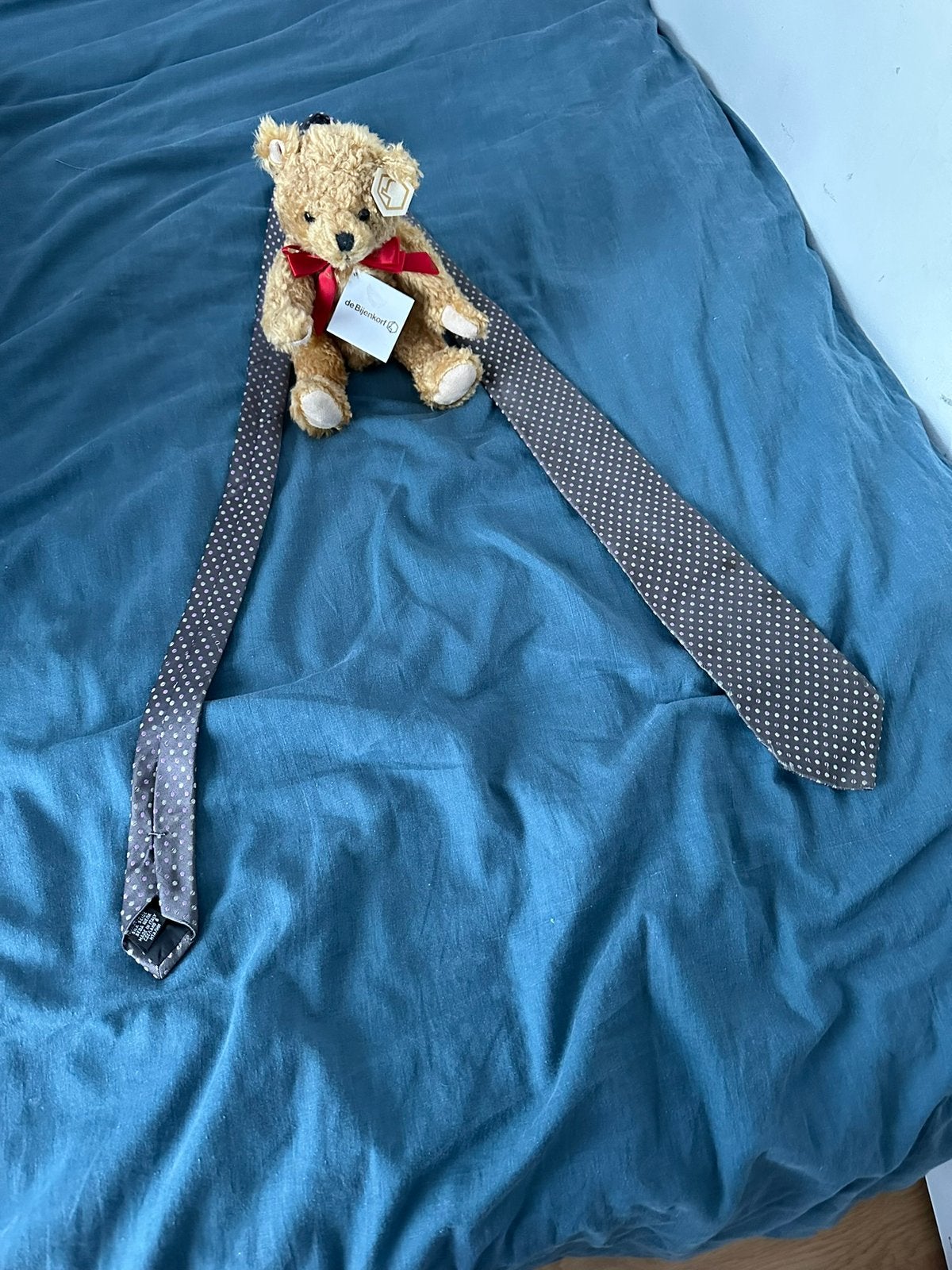 Hugo Boss stropdas, Kleding | Heren, Stropdassen, Gedragen, Met patroon, Grijs, Ophalen of Verzenden