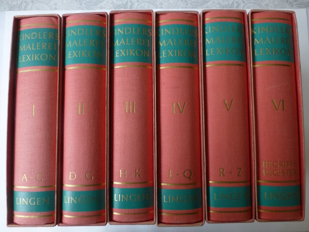 Schilders Lexicon van Kindler 6 delen compleet, Ophalen of Verzenden, Zo goed als nieuw, Schilder- en Tekenkunst