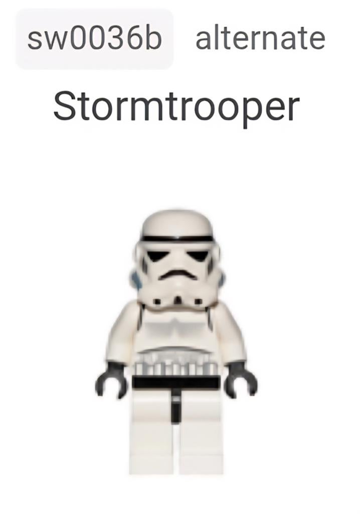 LEGO Star Wars Stormtrooper Minifiguur (sw0036b), Gebruikt, Star Wars, Lego, Ophalen of Verzenden