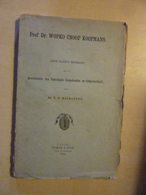 F.Daubanton - Wopko Cnoop Koopmans, Verzenden, Gelezen