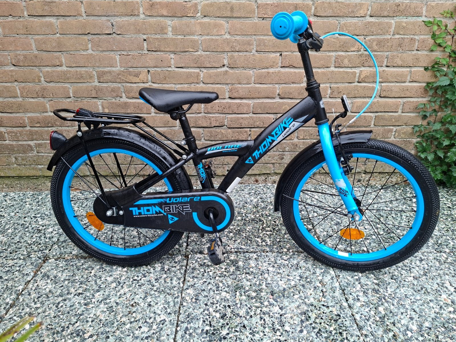 Thombike Volare jongens kinderfiets 18 inch - Zwart/Blauw, Fietsen en Brommers, Fietsen | Kinderfietsjes, Ophalen, Terugtraprem