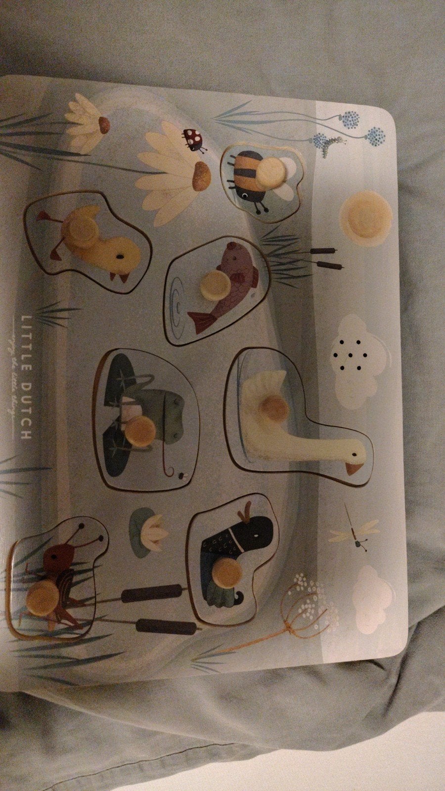 Little Dutch Houten Dieren Puzzel - Zoetwaterdieren, Ophalen, Nieuw, Overige typen, Met geluid
