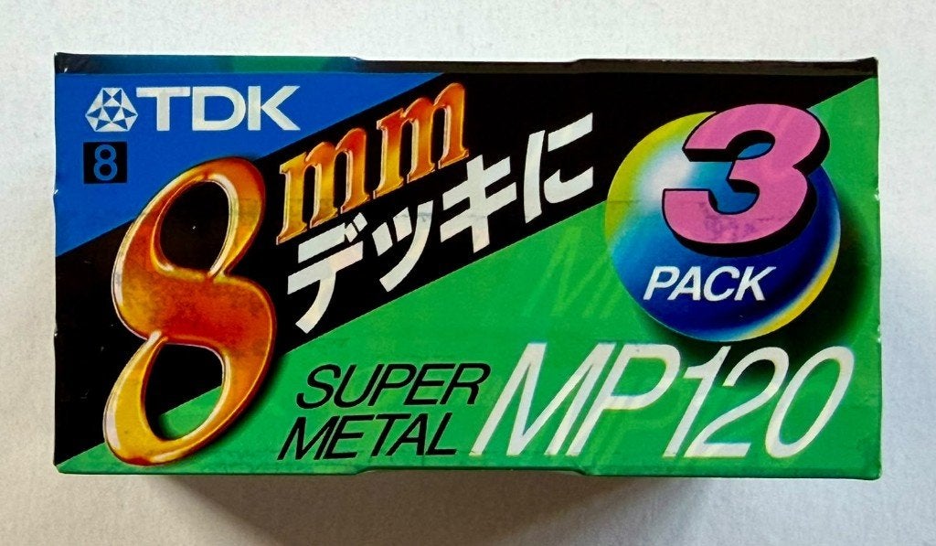 3-pack TDK 8mm Super Metal 120 min. Japans, Nieuw, Geseald, Overige merken, Band, Disc of Geheugen, Nieuw, Overige soorten