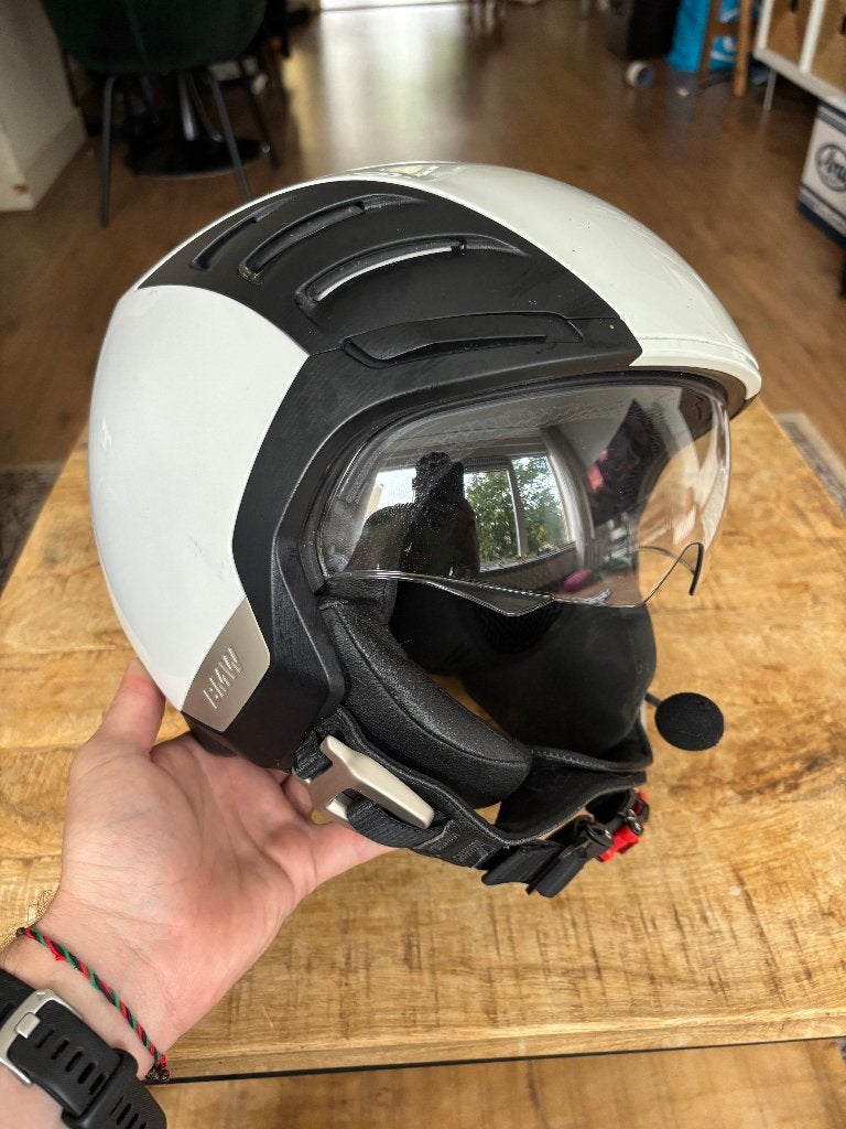 BMW Motorrad AirFlow jethelm maat 56/57 + Sena 20S, Motoren, Overige merken, Dames, Jethelm, Ophalen of Verzenden