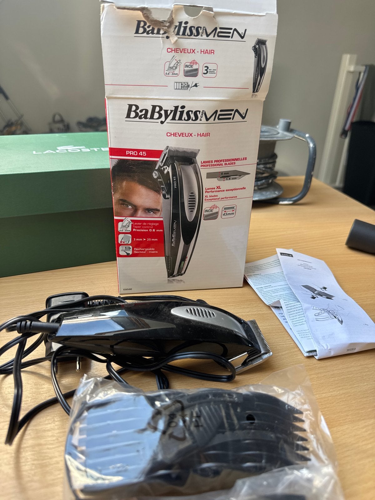 BaBylissMEN PRO 45 Haartrimmer - Professionele Kwaliteit, Ophalen of Verzenden, Gebruikt, Scheren en Epileren