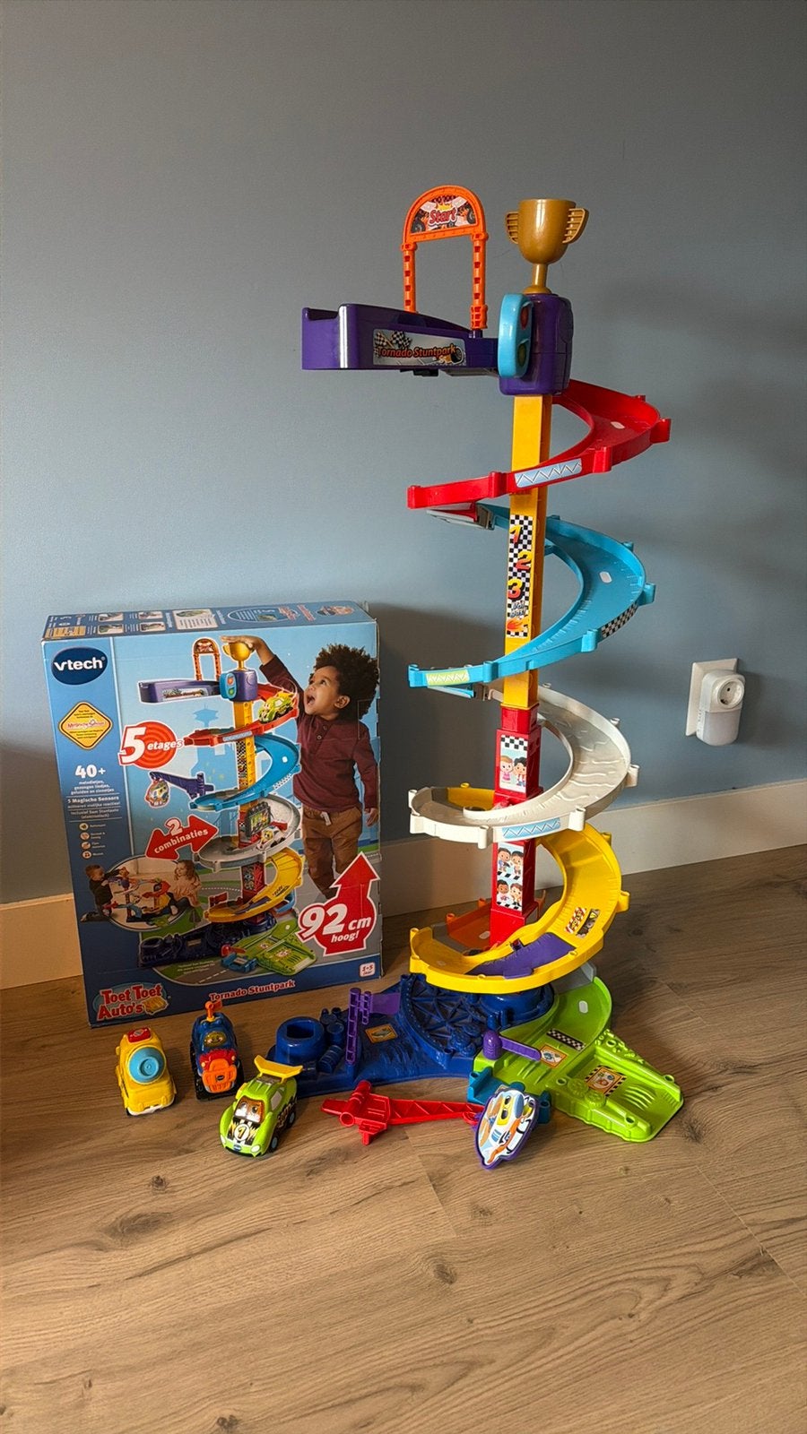 Vtech Tornado Stuntpark Toet Toet, Handmatig, Ophalen, Overige merken, Racebaan