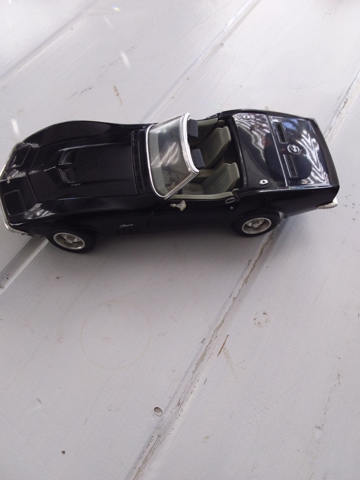 Zwarte Chevrolet Corvette C3 1969 Modelauto, Ophalen