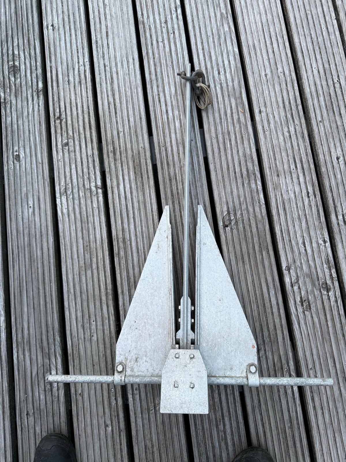 Aluminium anker voor middelgrote boot - Gebruikt, Watersport en Boten, Ophalen of Verzenden, Gebruikt, Overige typen