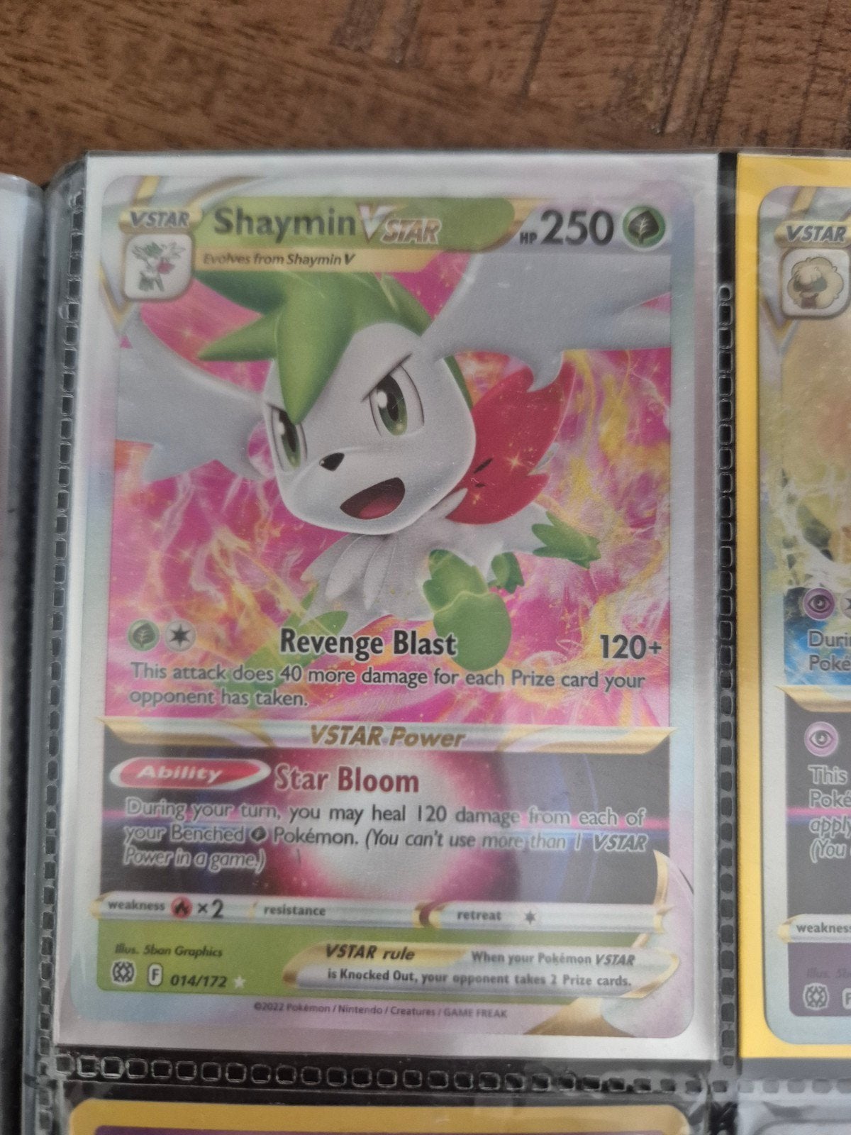 Shaymin VSTAR Pokémon Kaart 014/172, Ophalen of Verzenden, Zo goed als nieuw
