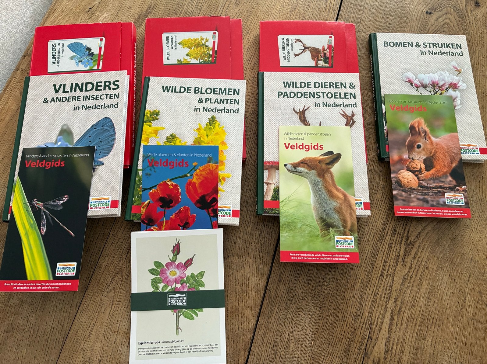 4 Natuurboeken + Voordeelgids & Puzzelboek Postcode Loterij, Boeken, Natuur, Ophalen of Verzenden, Nieuw, Natuur algemeen