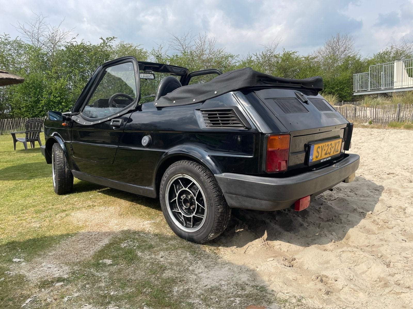 Unieke Fiat Pop cabrio, 600 kg, Overige modellen, Cabriolet, Zwart
