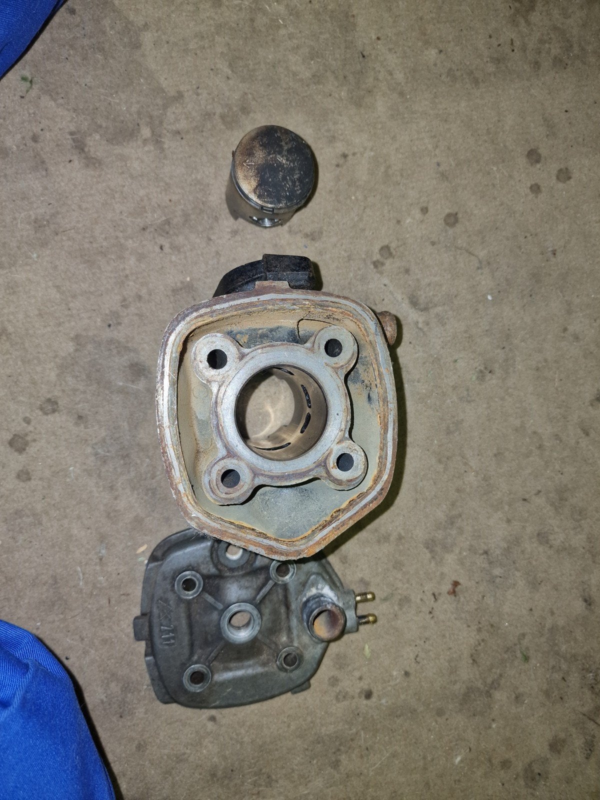 50cc LC Cilinder Yamaha Aerox - Werkend Gedemonteerd, Ophalen of Verzenden, Gebruikt, Cilinder, Yamaha