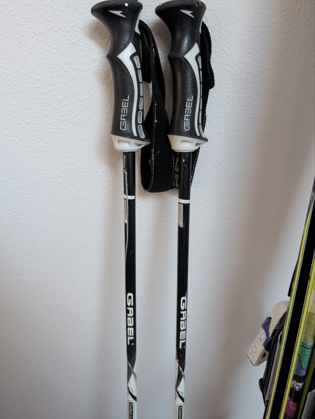 Carbon skistokken 120cm - Gebruikt maar prima, Gebruikt, Stokken, Skiën, Ophalen