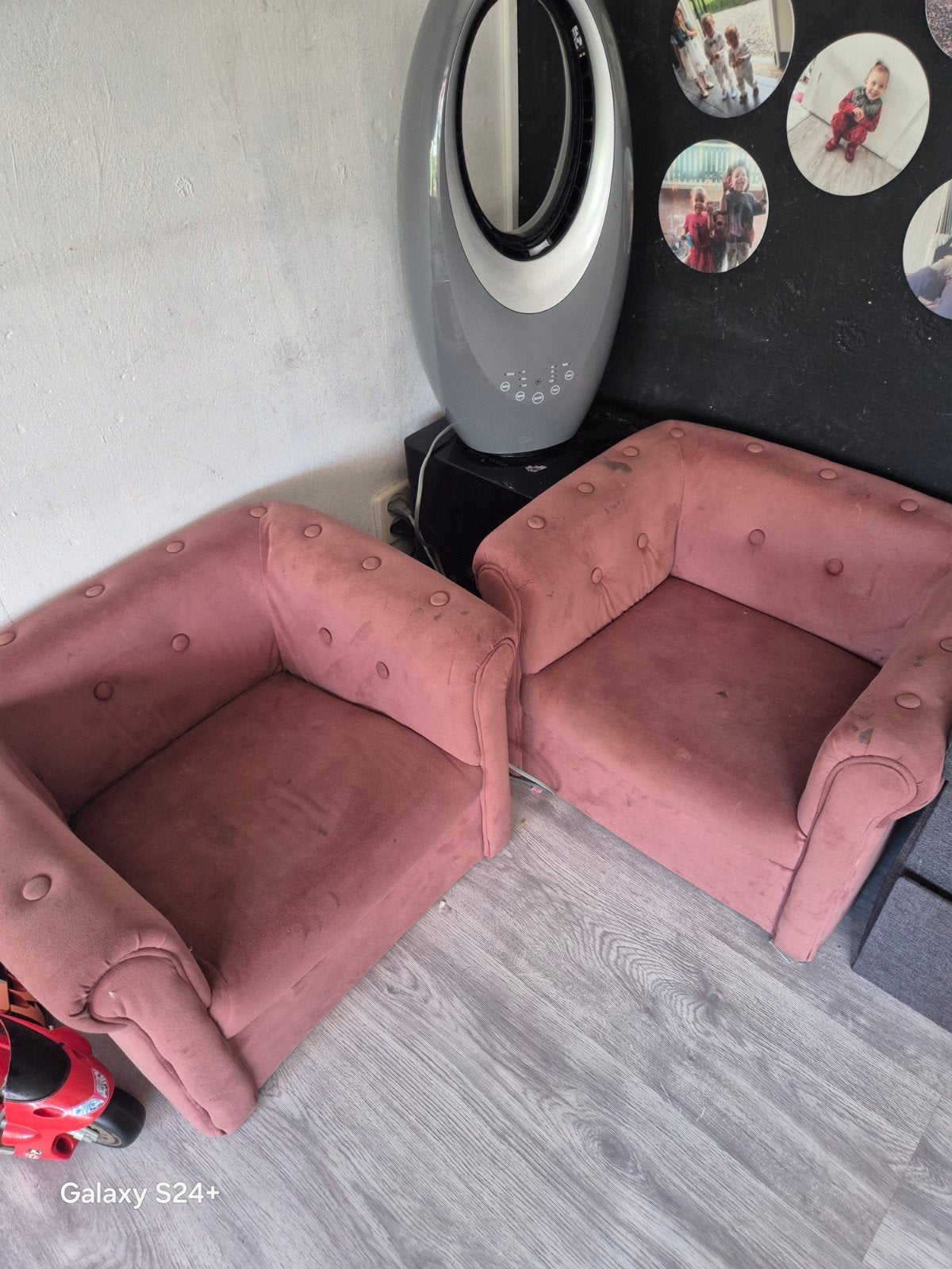 xenos kinder set sofa en 2 stoelen., Ophalen, Gebruikt, Minder dan 150 cm