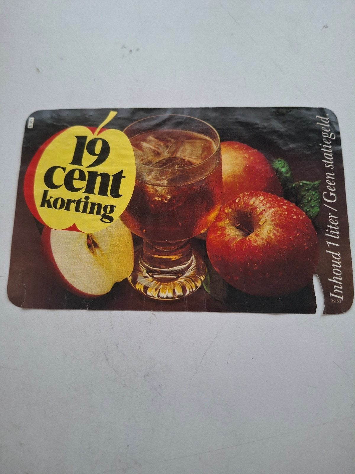 etiket Appelsap., Verzamelen, Ophalen of Verzenden, Zo goed als nieuw, Overige typen