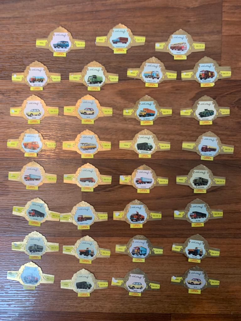 Sigarenbandjes Daf Trucks / Ernst Casimir  32 stuks, Verzamelen, Verzenden, Zo goed als nieuw