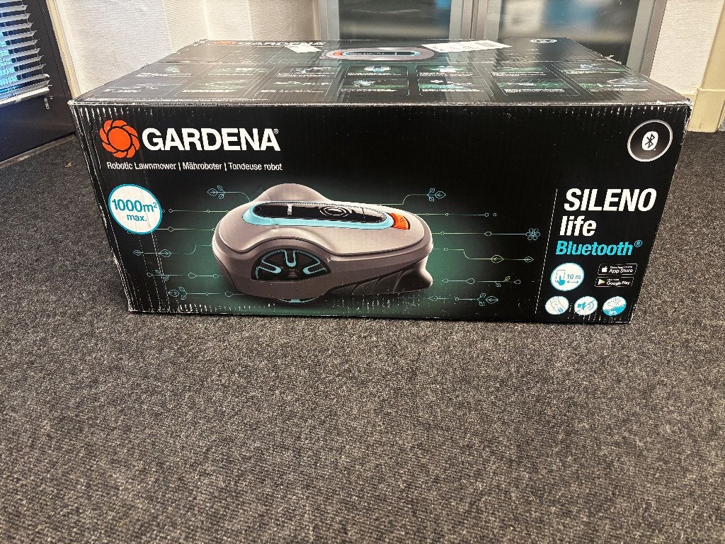robotmaaier Gardena Sileno 1000m2, Gebruikt, Bestuurbaar via app, Ophalen of Verzenden, 20 tot 25 cm