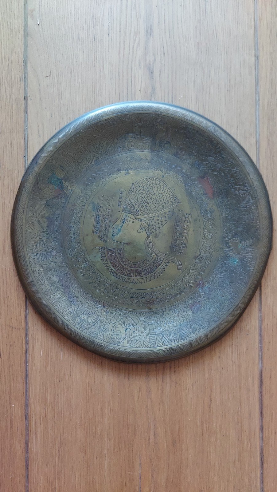 Vintage Egyptische decoratieve schaal/bord, Ophalen of Verzenden