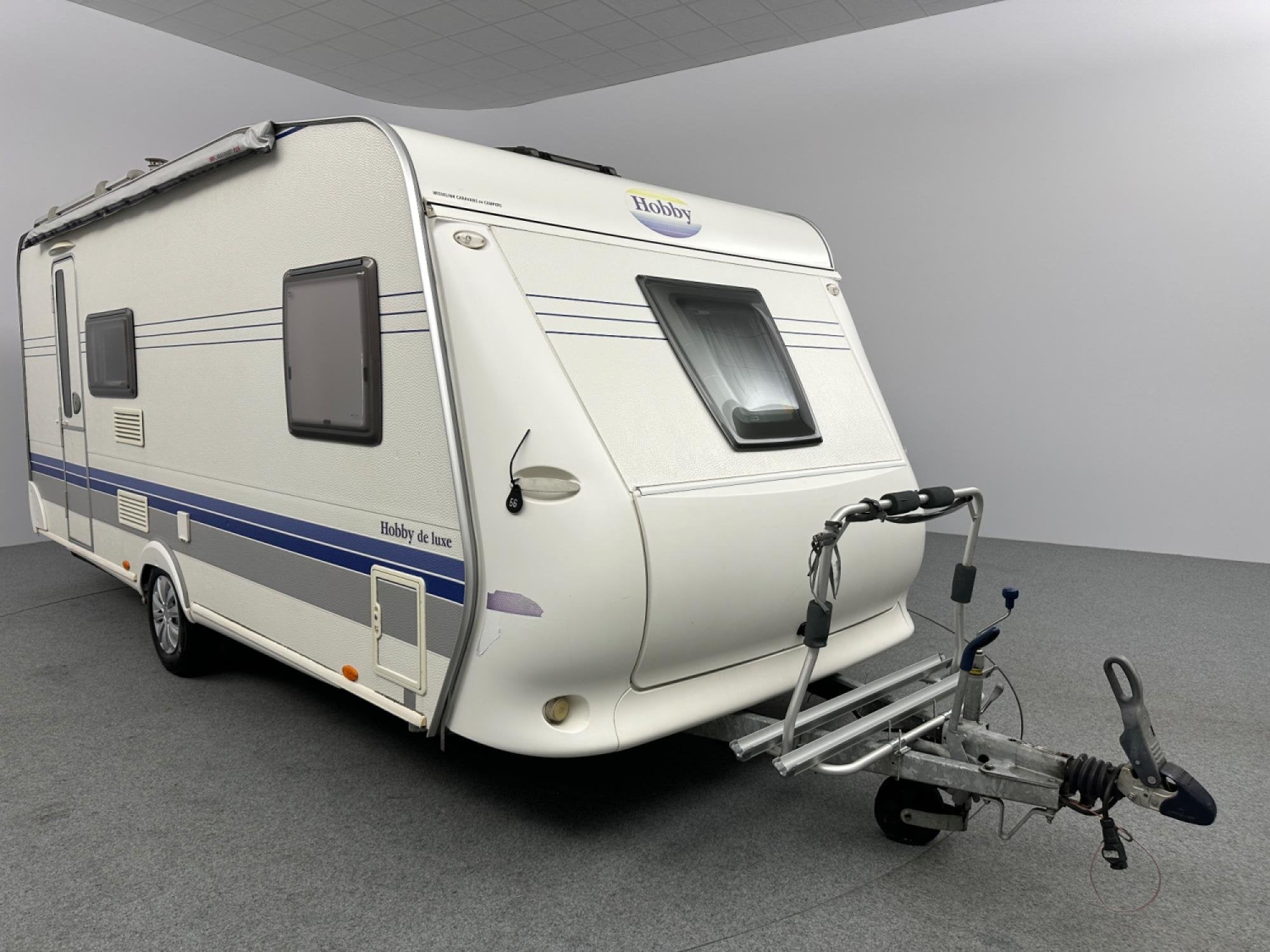 Hobby De Luxe 500 KMFe Mover Zakluifel Voortent Stapelbed, Hordeur, Dwars-stapelbed, Hobby, Bedrijf